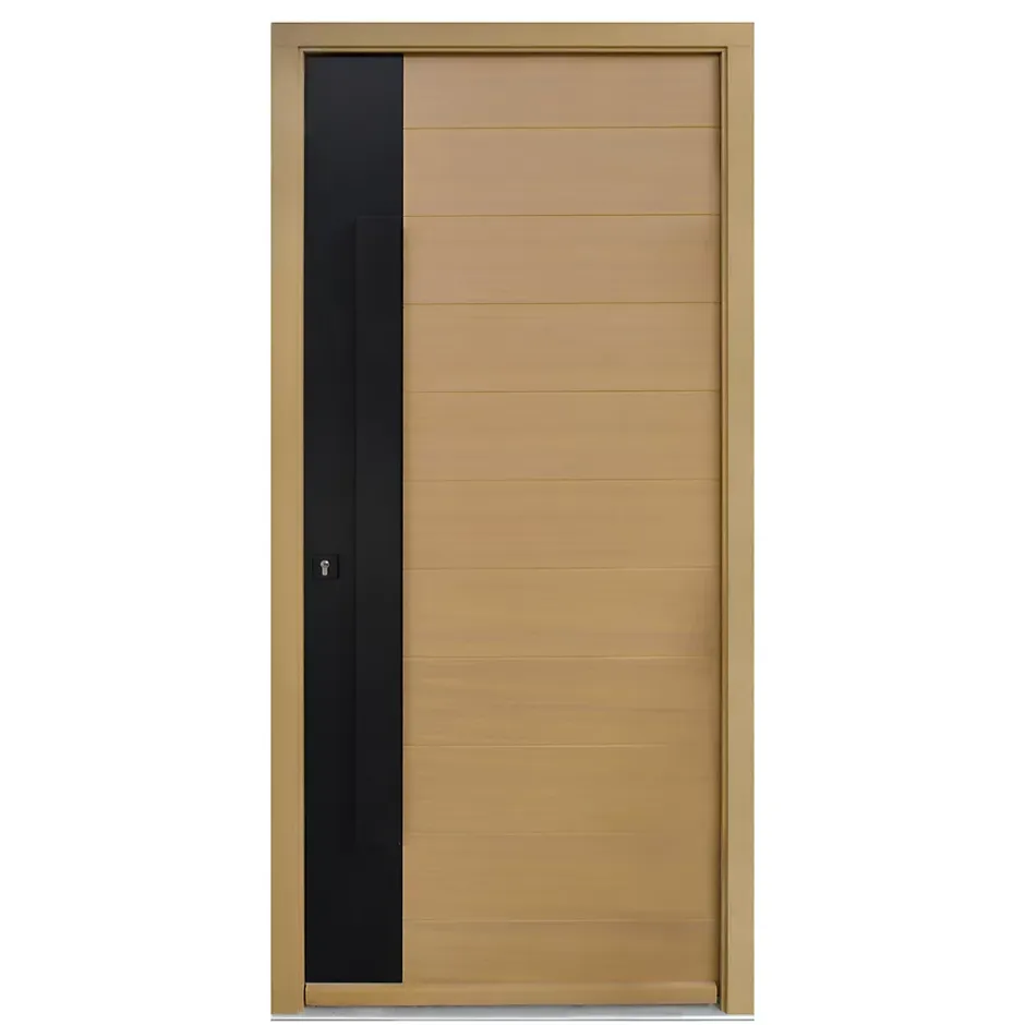 Porte d'entrée bois Sassel 98 x h.218 cm poussant droit-Fortia Sale