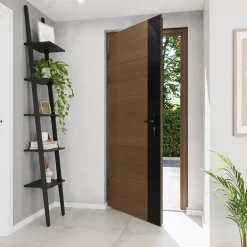 Porte d'entrée bois Sassel 98 x h.218 cm poussant droit-Fortia Sale