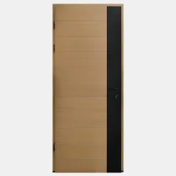 Porte d'entrée bois Sassel 98 x h.218 cm poussant droit-Fortia Sale