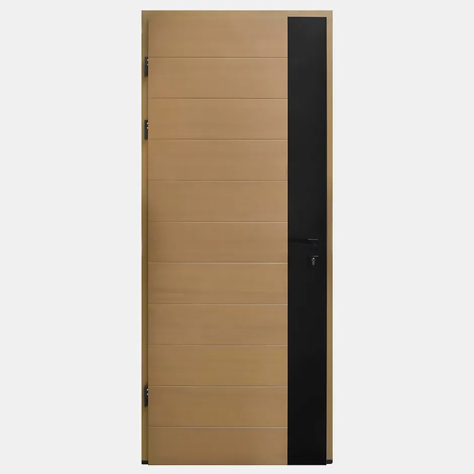Porte d'entrée bois Sassel 98 x h.218 cm poussant droit-Fortia Sale