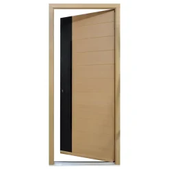 Porte d'entrée bois Sassel 98 x h.218 cm poussant droit-Fortia Sale