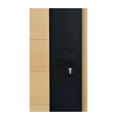 Porte d'entrée bois Sassel 98 x h.218 cm poussant droit-Fortia Sale