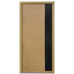 Porte d'entrée bois Sassel 98 x h.218 cm poussant gauche-Fortia Clearance