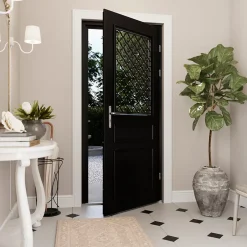 Porte d'entrée bois Bolata 98 x h.218 cm poussant gauche-Fortia Outlet