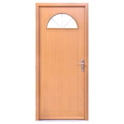 Porte d'entrée bois Anaklia 98 x h.218 cm poussant gauche-Fortia Discount