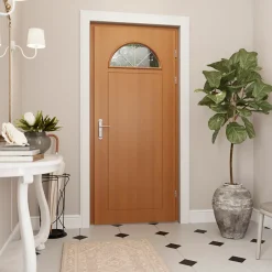 Porte d'entrée bois Anaklia 98 x h.218 cm poussant gauche-Fortia Discount
