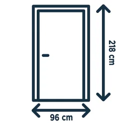 Porte d'entrée pvc anthracite RAL 7016 Hermoso 96 x h.218 cm poussant gauche-Fortia Clearance