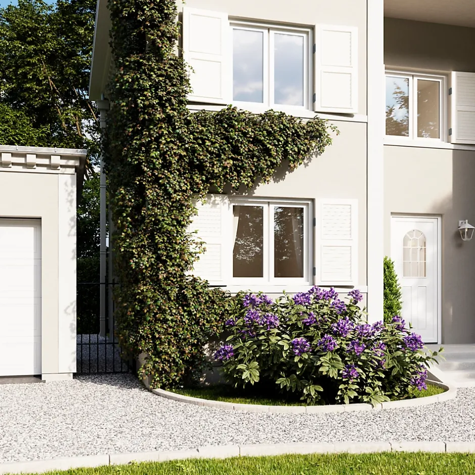 Porte d'entrée pvc blanc RAL 9003 Ameglia 97 x h.219 cm poussant gauche-Fortia New