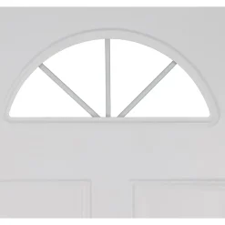 Fortia Porte d'entrée pvc blanc RAL 9003 Lorne 97 x h.219 cm poussant droit