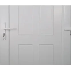 Fortia Porte d'entrée pvc blanc RAL 9003 Lorne 87 x h.219 cm poussant gauche