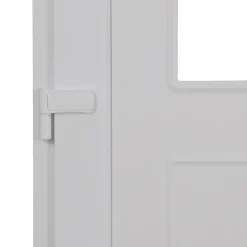 Fortia Porte d'entrée pvc blanc RAL 9003 Ameglia 97 x h.219 cm poussant droit