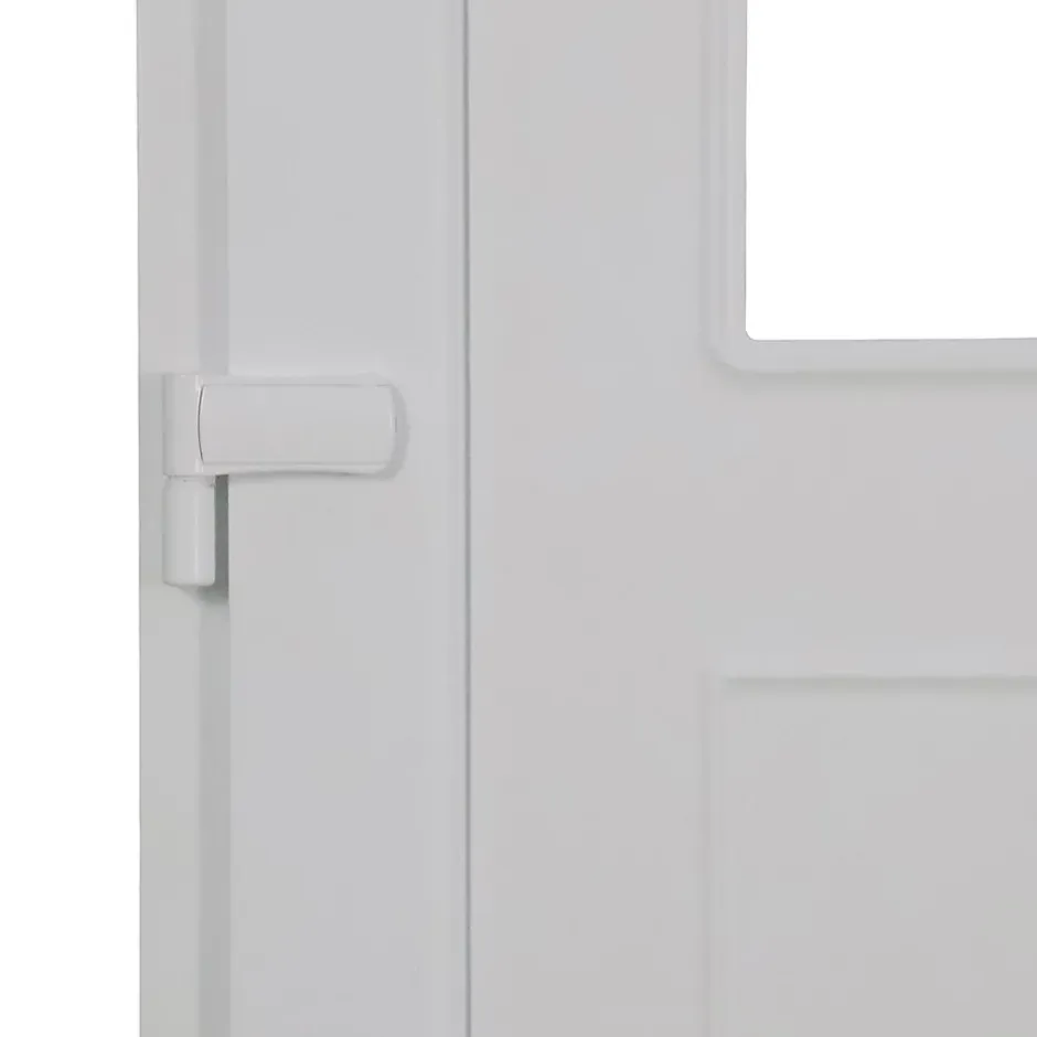 Fortia Porte d'entrée pvc blanc RAL 9003 Ameglia 97 x h.219 cm poussant droit