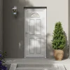Fortia Porte d'entrée pvc blanc RAL 9003 Lorne 87 x h.219 cm poussant droit