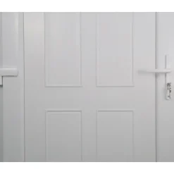 Fortia Porte d'entrée pvc blanc RAL 9003 Lorne 87 x h.219 cm poussant droit