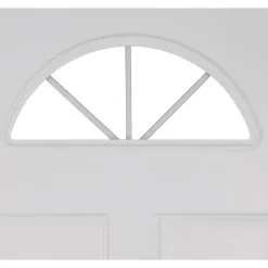 Fortia Porte d'entrée pvc blanc RAL 9003 Lorne 87 x h.219 cm poussant droit