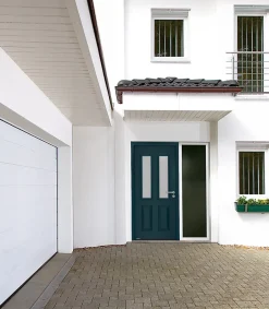 Porte d'entrée Hörmann acier galvanisé l.90 x h.215 cm poussant gauche THP410S gris anthracite ral 7016-Hormann New