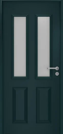 Porte d'entrée Hörmann acier galvanisé l.90 x h.215 cm poussant gauche THP410S gris anthracite ral 7016-Hormann New