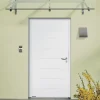Hormann Porte d'entrée Hörmann acier galvanisé l.90 x h.215 cm poussant gauche THP015 blanc ral 9016