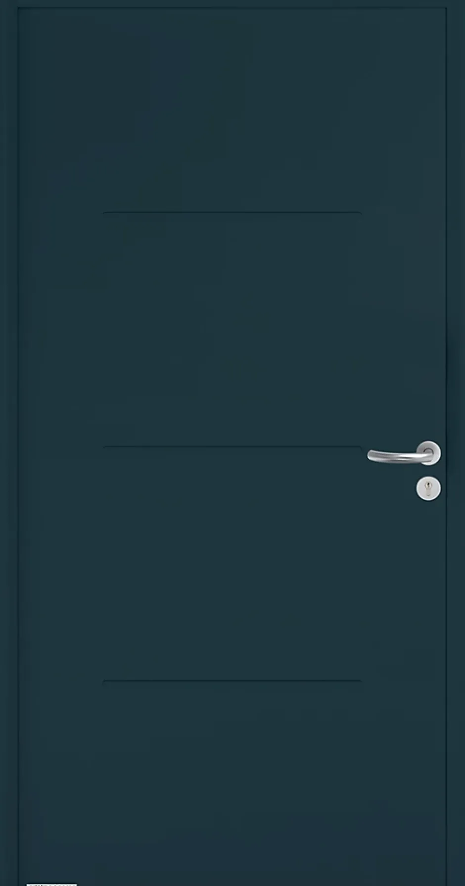 Hormann Porte d'entrée Hörmann acier galvanisé l.90 x h.215 cm poussant gauche THP515 gris anthracite ral 7016