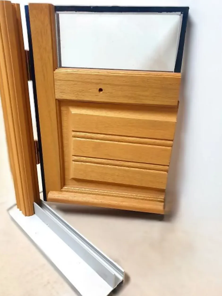 Porte Fenetre Bois 2 Vantaux H225 X L140 Côte Tableau-Gd Menuiseries New