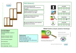 Porte Fenetre Bois 3 Vantaux H215 X L180 Cotes Tableau + Poignee Et Barillet (ref 01245f924)-Gd Menuiseries New