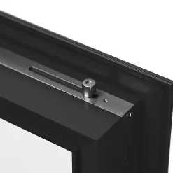 Porte fenêtre alu 1 vantail gris - l.80 x h.215 cm, tirant droit-GoodHome Hot