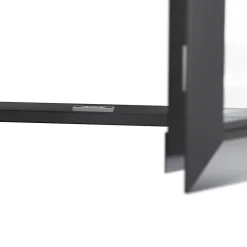 Porte fenêtre alu 2 vantaux + volet roulant électrique gris - l.120 x h.215 cm, tirant droit-GoodHome Best