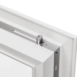Porte fenêtre alu 2 vantaux blanc - l.120 x h.215 cm, tirant droit-GoodHome Online