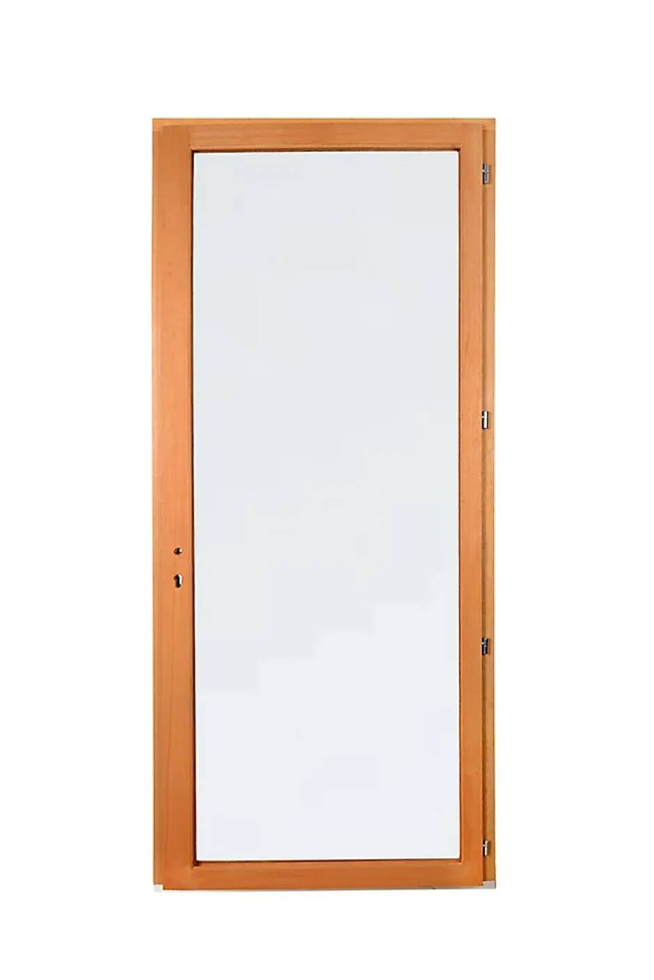 GoodHome Porte fenêtre bois 1 vantail l.80 x H.215 cm tirant droit