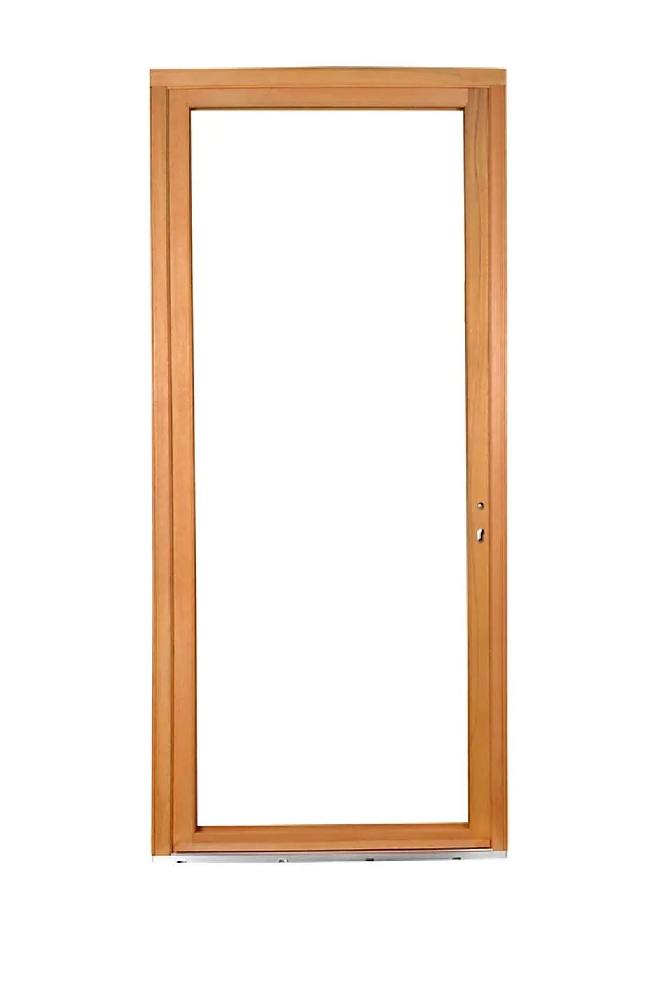 GoodHome Porte fenêtre bois 1 vantail l.80 x H.215 cm tirant droit