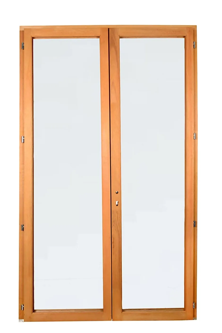 GoodHome Porte fenêtre bois 2 vantaux l.140 x H.215 cm tirant droit