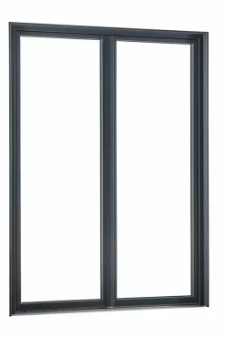Porte fenêtre oscillo-battante double vantaux PVC anthracite et blanc L 1200mm x H 2150mm ouvrant droit-Fral Fermetures Sale
