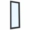 Porte fenêtre oscillo-battante PVC anthracite et blanc L 760mm x H 2150mm ouvrant droit-Fral Fermetures Discount