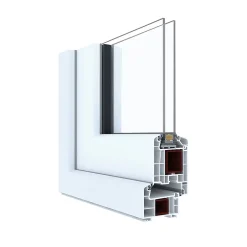 Porte fenêtre PVC 1 vantail tirant blanc - l.80 x h.215 cm, tirant gauche-GoodHome New