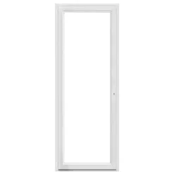 GoodHome Porte fenêtre PVC 1 vantail tirant blanc - l.80 x h.205 cm, tirant gauche