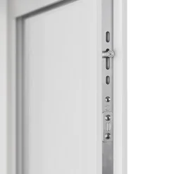Porte fenêtre PVC 2 vantaux tirant + volet roulant électrique blanc - l.120 x h.215 cm, tirant droit-GoodHome Best