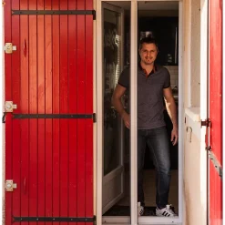 Werka Pro Porte moustiquaire aluminium 140x225cm blanc