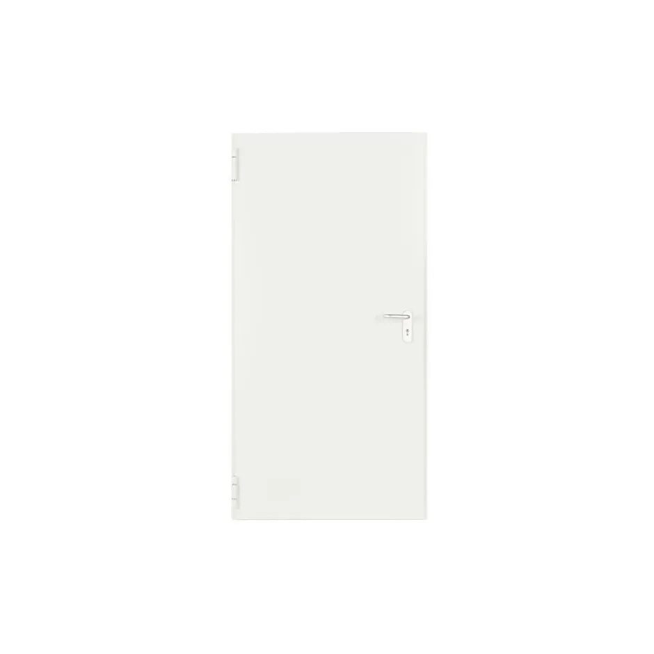 Porte Métallique Industrielle De Service Isolée Réversible L1000 H2150 RAL9010 En Applique-4M Hot