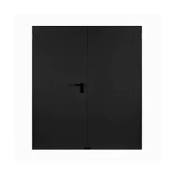 Porte Métallique Industrielle De Service Double Poussant Droit L1000+1000 H2050 RAL7016 En Applique-4M Outlet