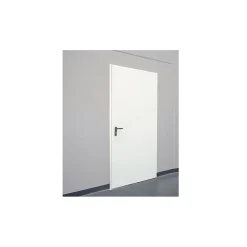 4M Porte Métallique Industrielle De Service Isolée Réversible L1000 H2050 RAL9010 En Applique