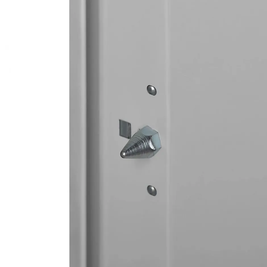 4M Porte Métallique Industrielle De Service Isolée Réversible L900 H2150 RAL7016 En Applique