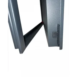 Porte Métallique Industrielle De Service Isolée Réversible L1000 H2150 RAL7016 En Applique-4M Online