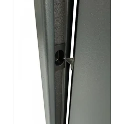 Porte Métallique Industrielle De Service Isolée Réversible L1000 H2150 RAL7016 En Applique-4M Online