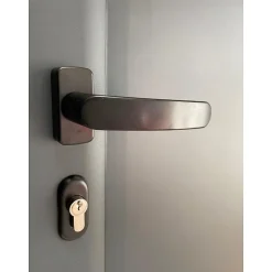 Porte Métallique Industrielle De Service Isolée Réversible L1100 H2050 RAL7016 En Applique-4M Discount