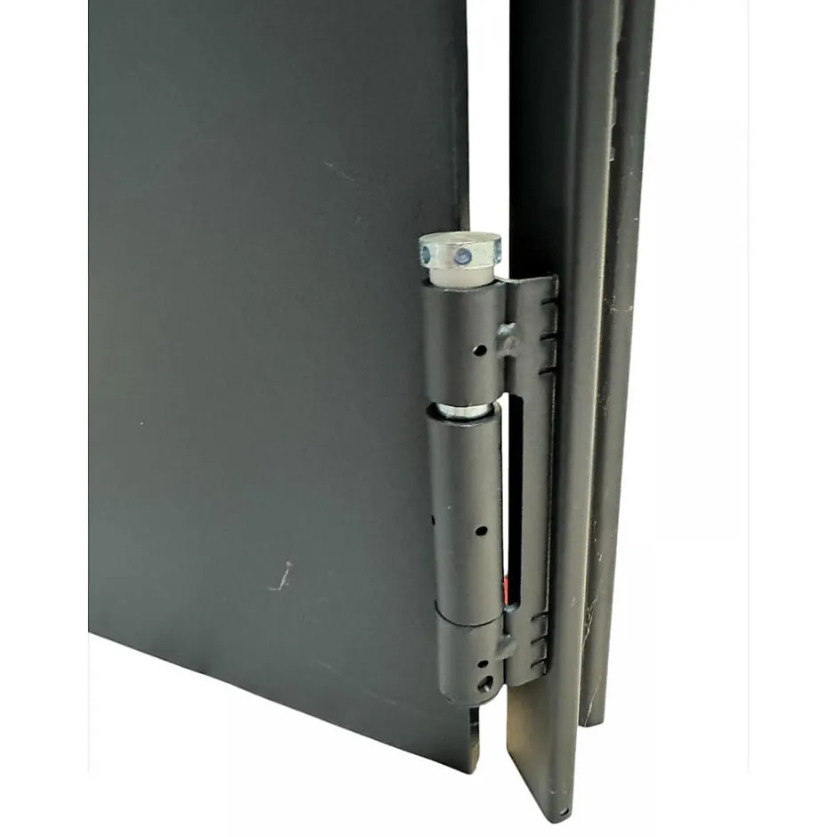 4M Porte Métallique Industrielle De Service Isolée Réversible L1100 H2150 RAL9010 En Applique