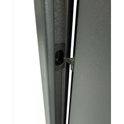 4M Porte Métallique Industrielle De Service Isolée Réversible L900 H2150 RAL9010 En Applique