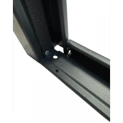 4M Porte Métallique Industrielle De Service Isolée Réversible L800 H2150 RAL9010 En Applique