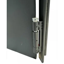 4M Porte Métallique Industrielle Coupe Feu 1H Réversible L900 H2050 RAL9010 En Applique