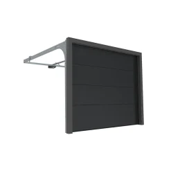 4M Porte Sectionnelle Manuelle StandardLine Linteau 100mm Lisse Gris Ral 7016 L3000xH2250