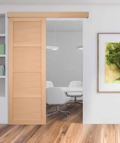 Lynporte Porte seule 4 Panneaux NOVA2 bois hêtre 2040 x 830